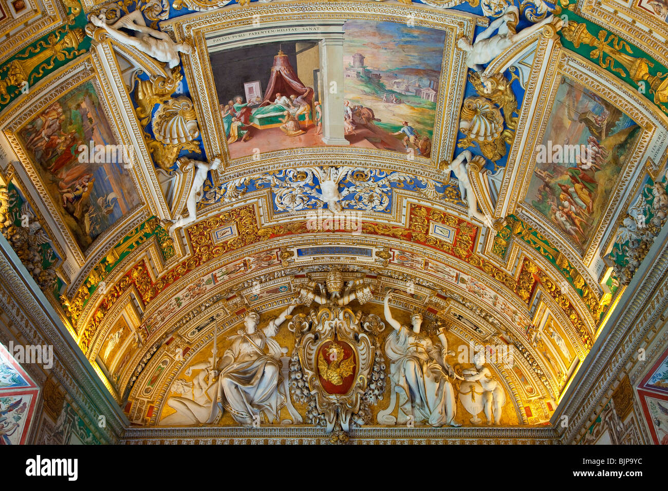Rome, Vatican City, Vatican Museums Stock Photo