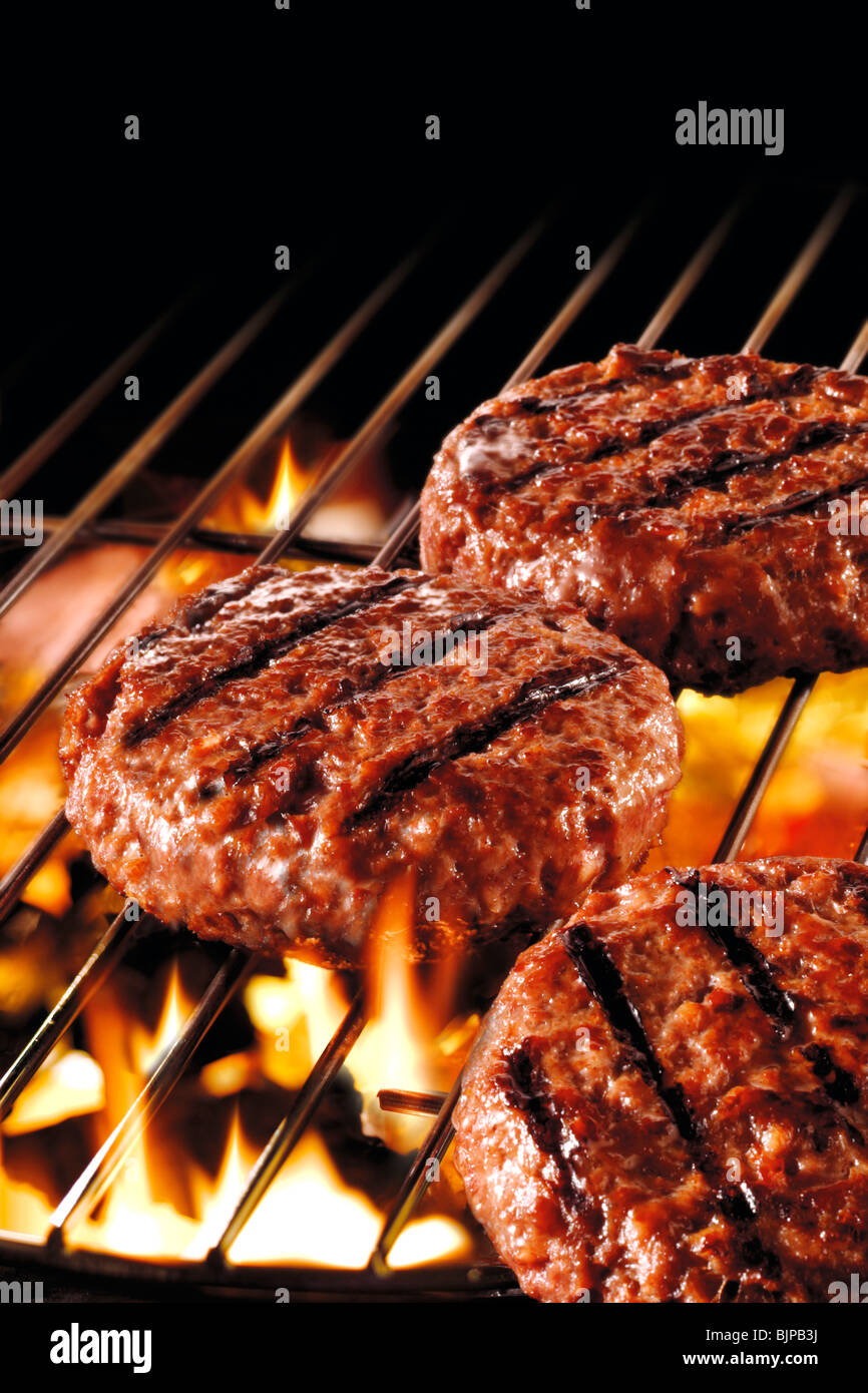 BBQ burger  food photos. Stock Photo