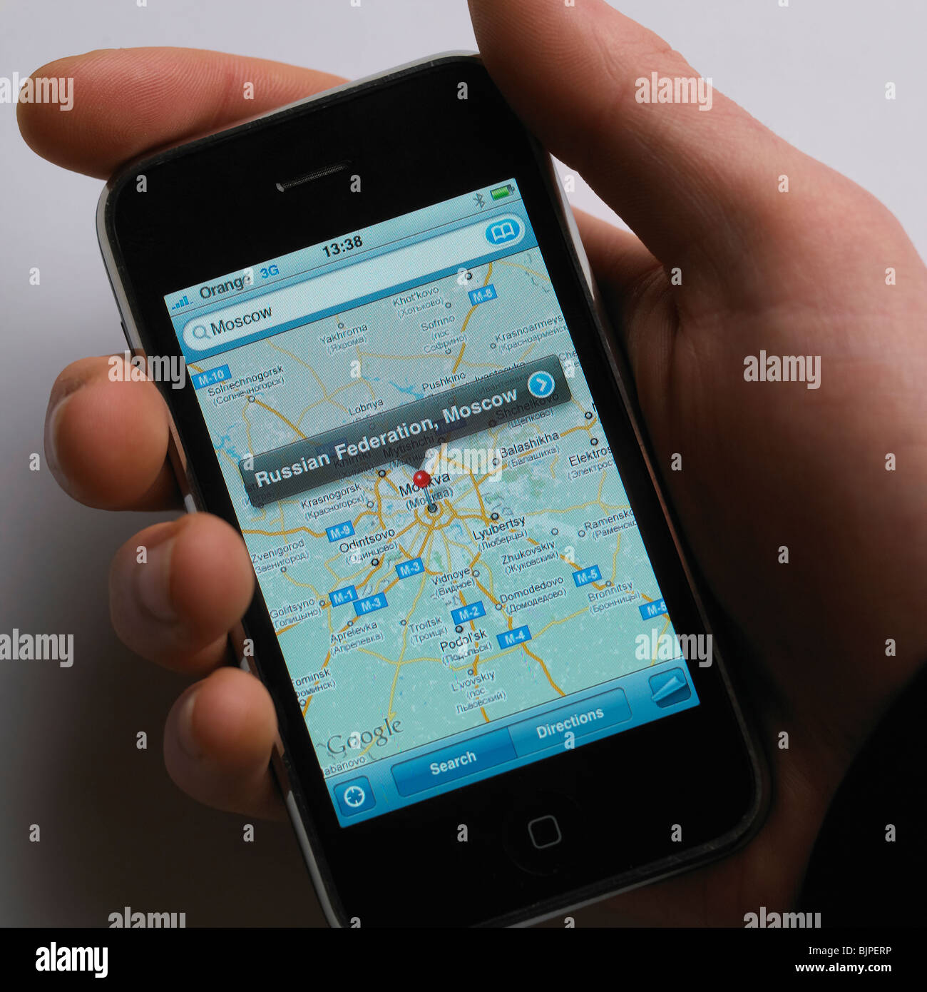 Apple maps iphone hi-res stock photography and images - Alamy