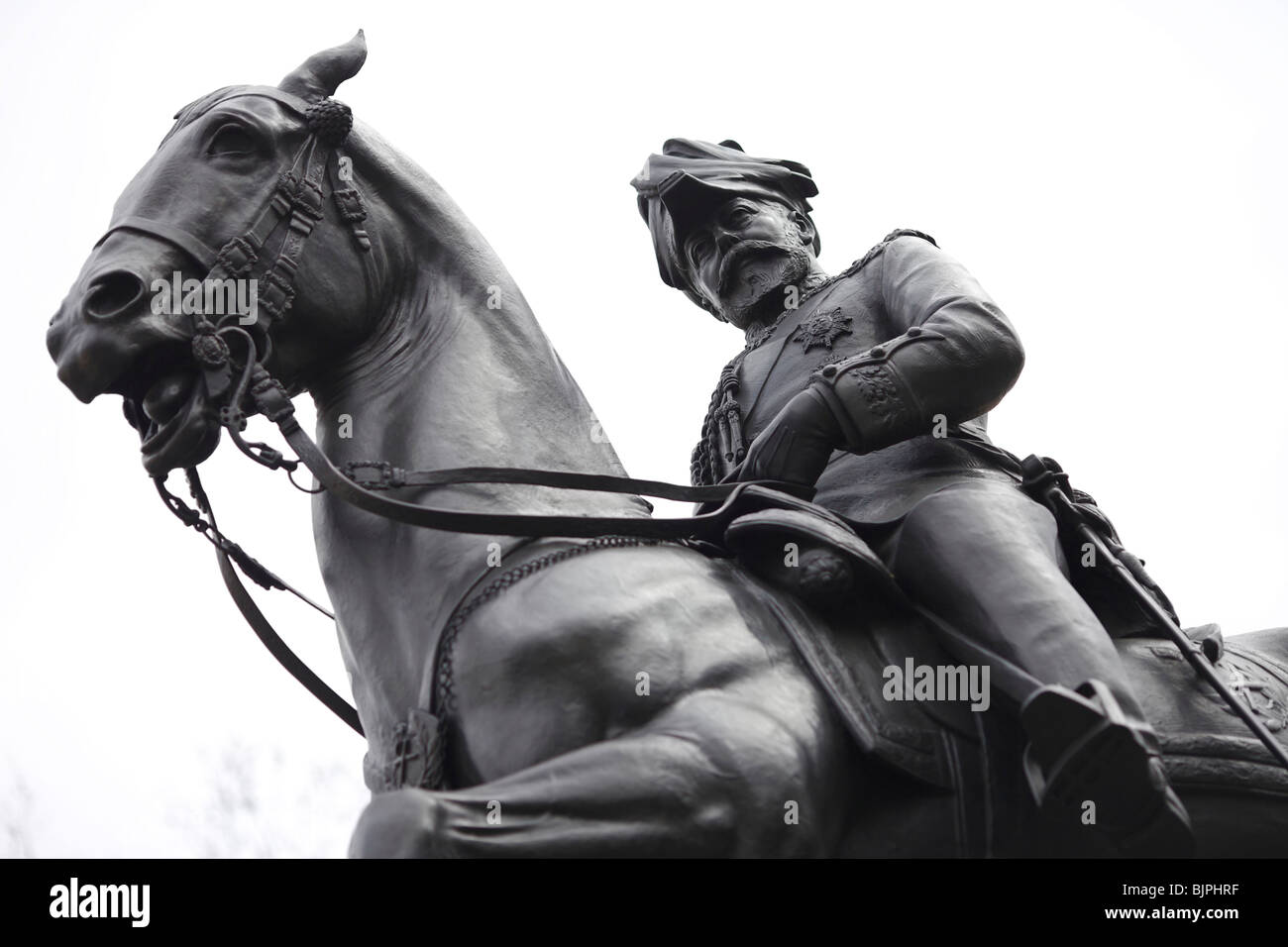 Equestrian bronze statue to King Edward VII by Sir Bertram MacKennal in