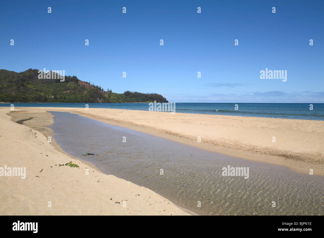 Tidepool on Waioli Beach Hanalei Bay Kauai HI Stock Photo - Alamy