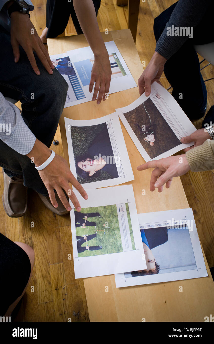 Informal meeting aerial hi-res stock photography and images - Alamy