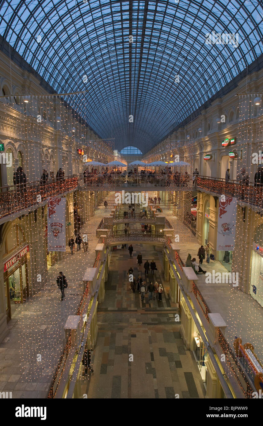 Russia,Moscow,the Shopping mall (GUM Stock Photo Alamy