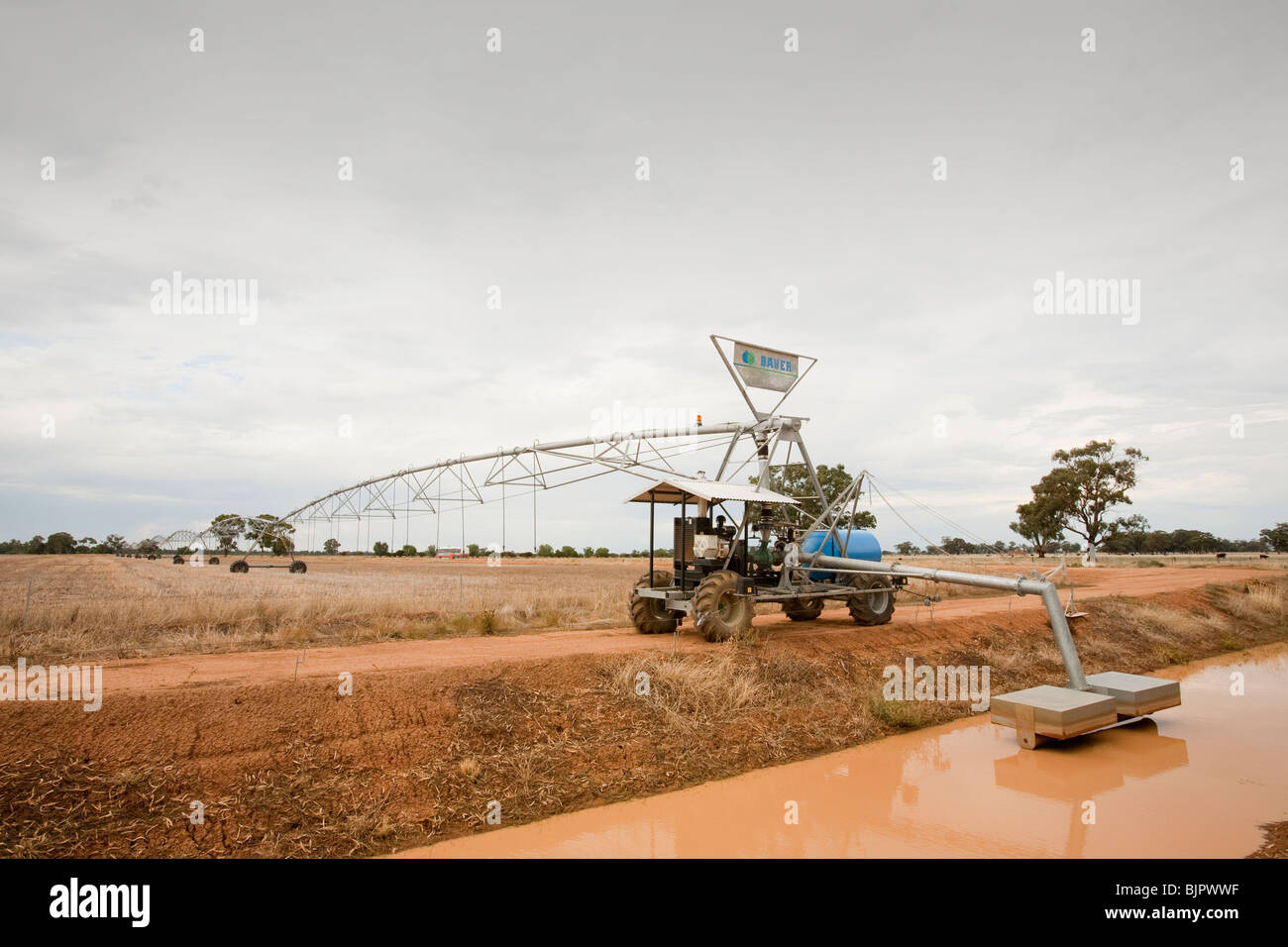 An irrigation ditch near Echuca, Victoria, Australia Stock Photo Alamy