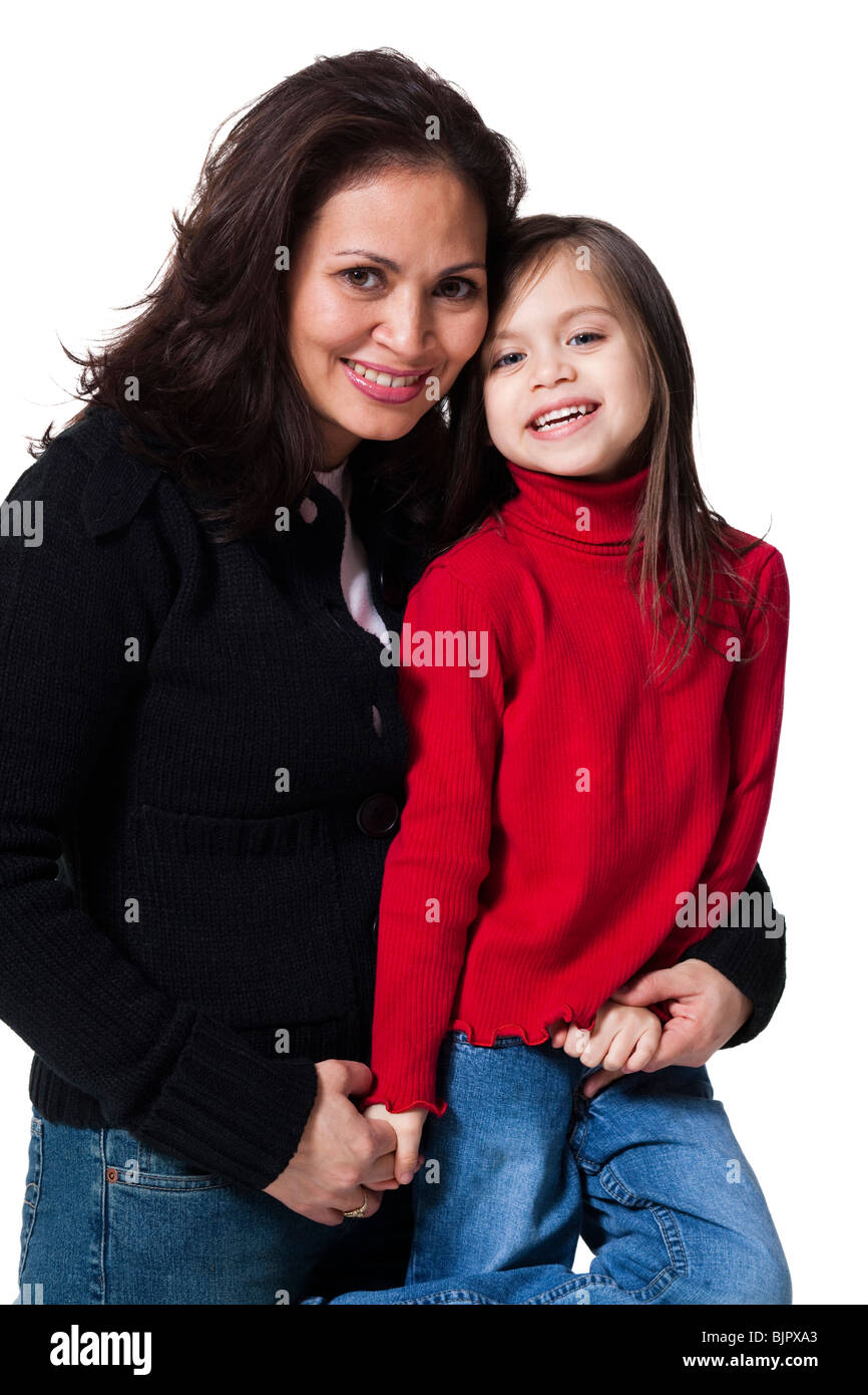 Side profile mother daughter hugging hi-res stock photography and ...