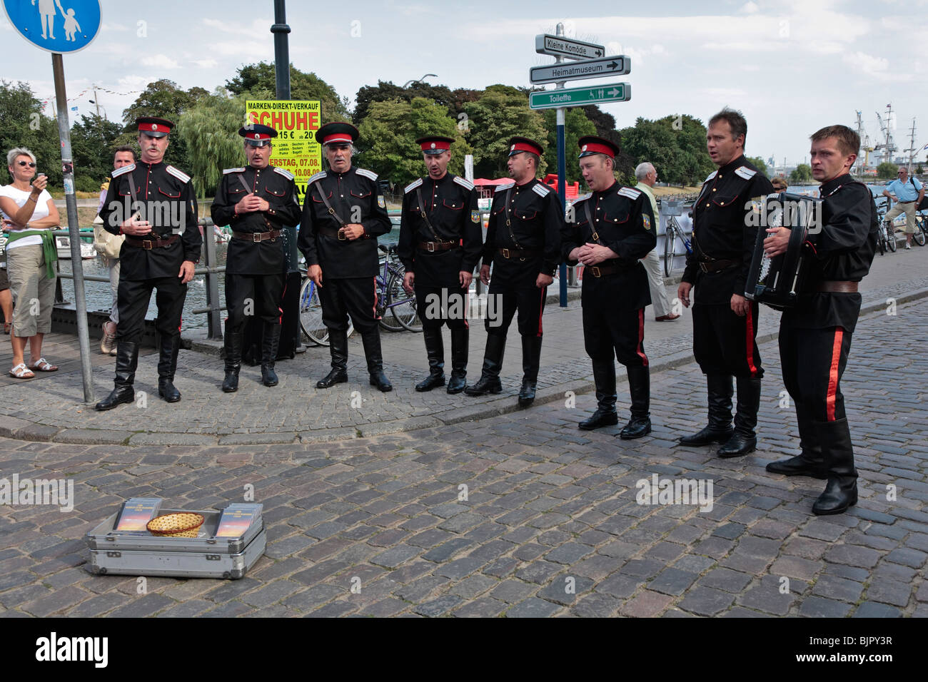 Don Kosaken Choir, Warnemuende, Mecklenburg-West Pomerania, Germany, Europe Stock Photo