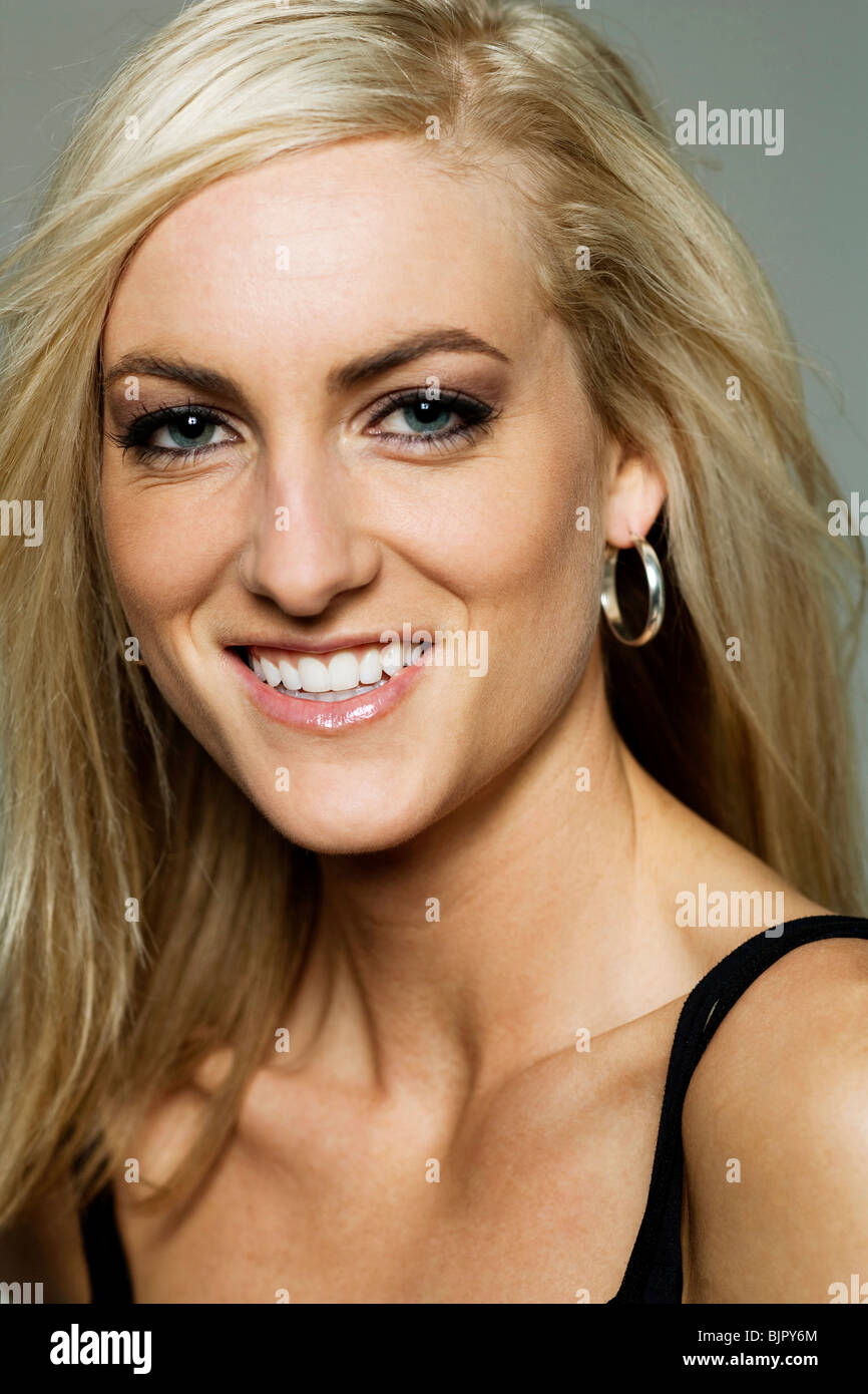 Woman smiling Stock Photo