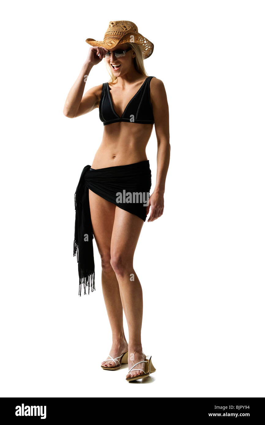 Woman in beachwear Stock Photo