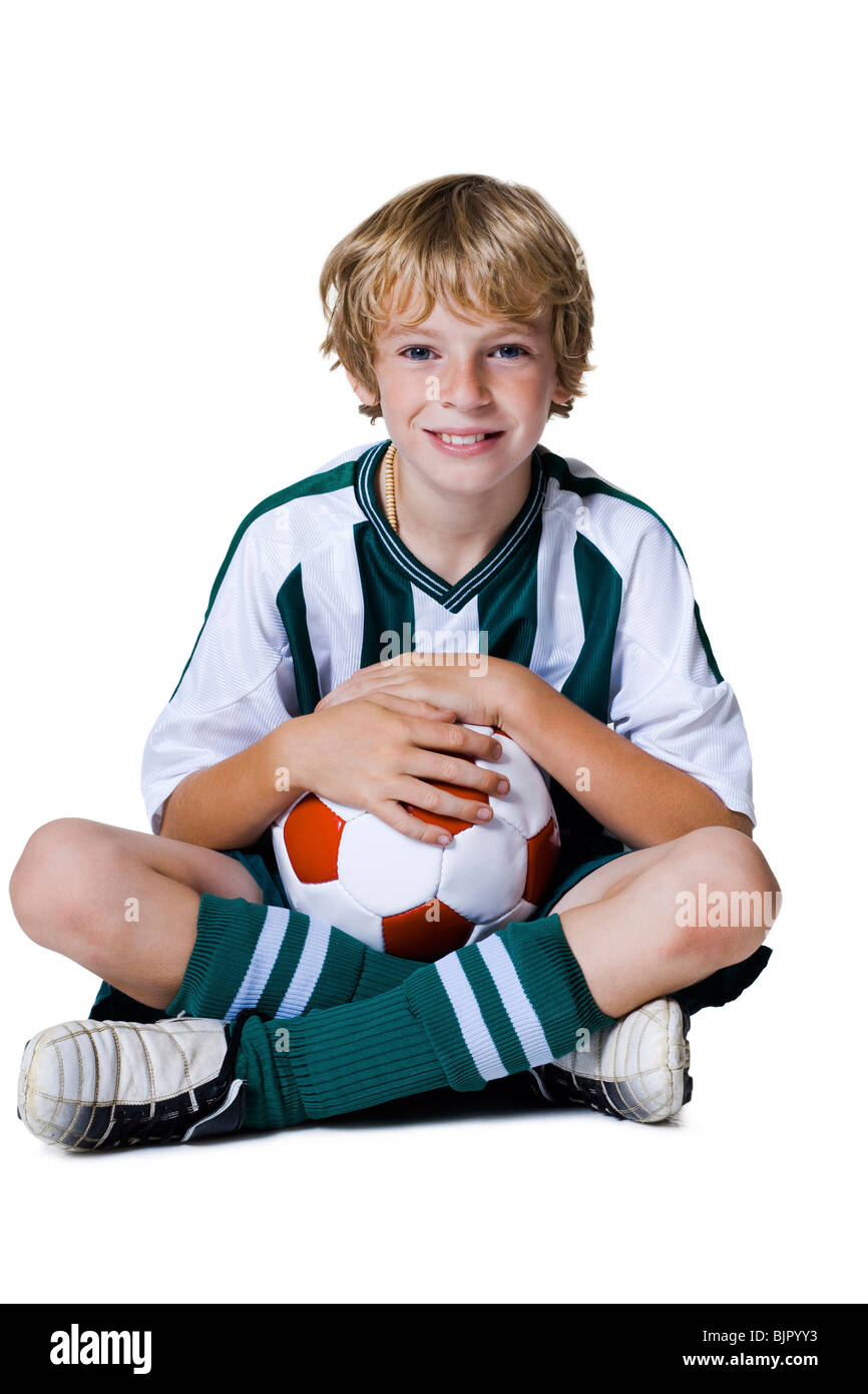 Football kids leg Cut Out Stock Images & Pictures - Alamy