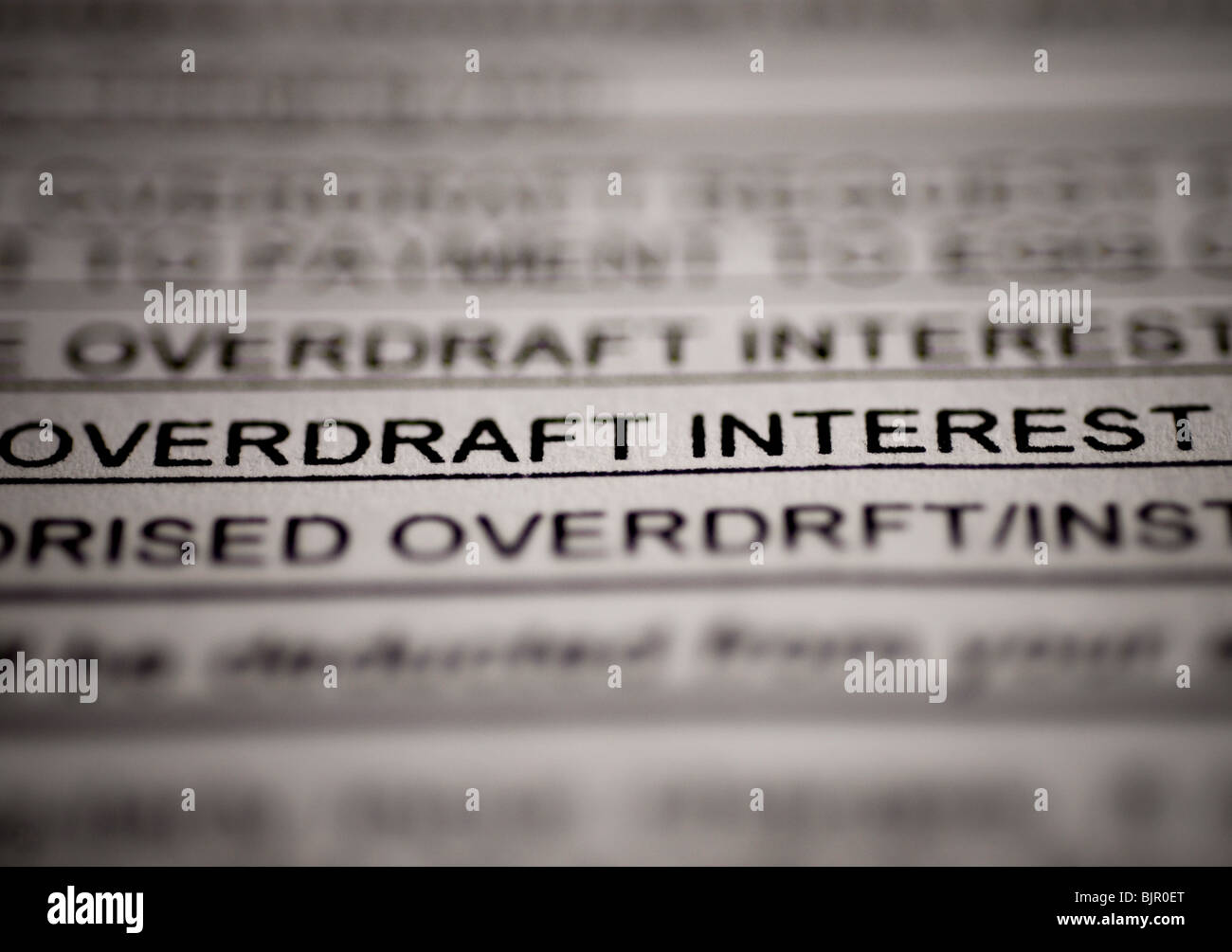 Overdraft Stock Photos Overdraft Stock Images Alamy