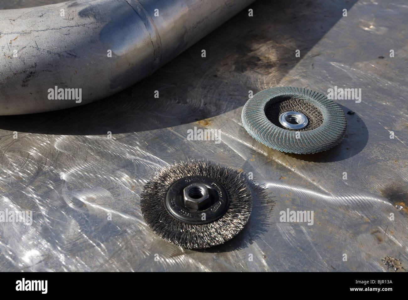 Grinding wheels used for welding applications Stock Photo Alamy