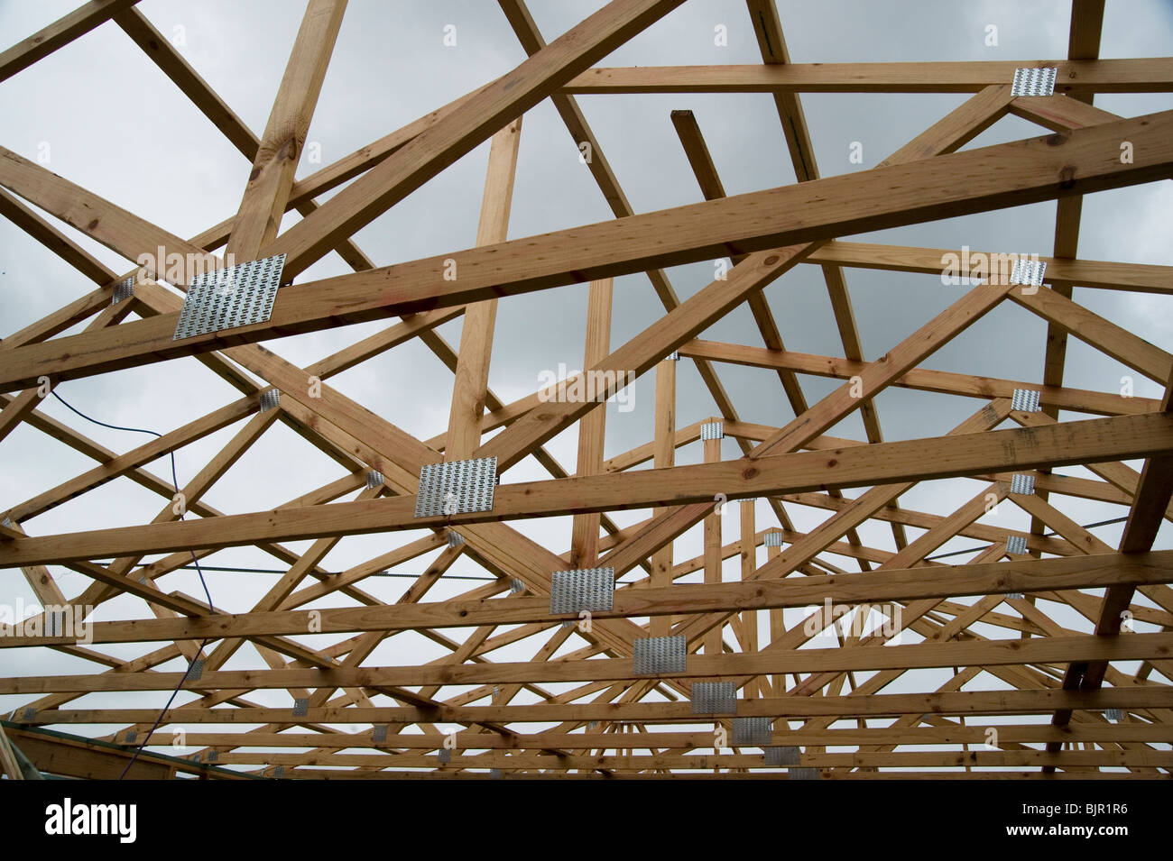 timber house frame Stock Photo Alamy