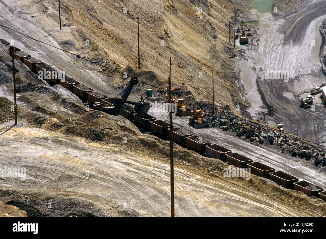 Utah USA Kennecott Bingham Copper Mine Deepest Open-Pit Mine in the World Stock Photo