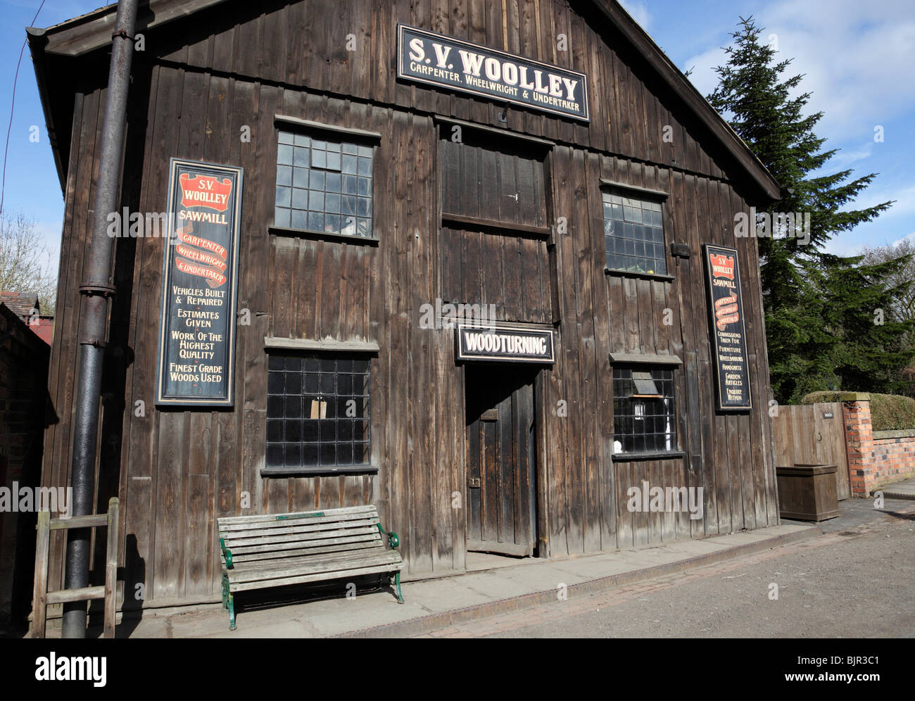 Facade of the Woodturning or Carpenters Sawmill Blist Hill Victorian ...