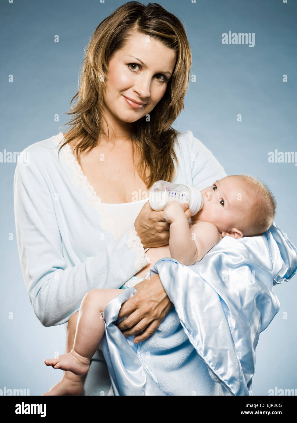 Woman and baby. Stock Photo