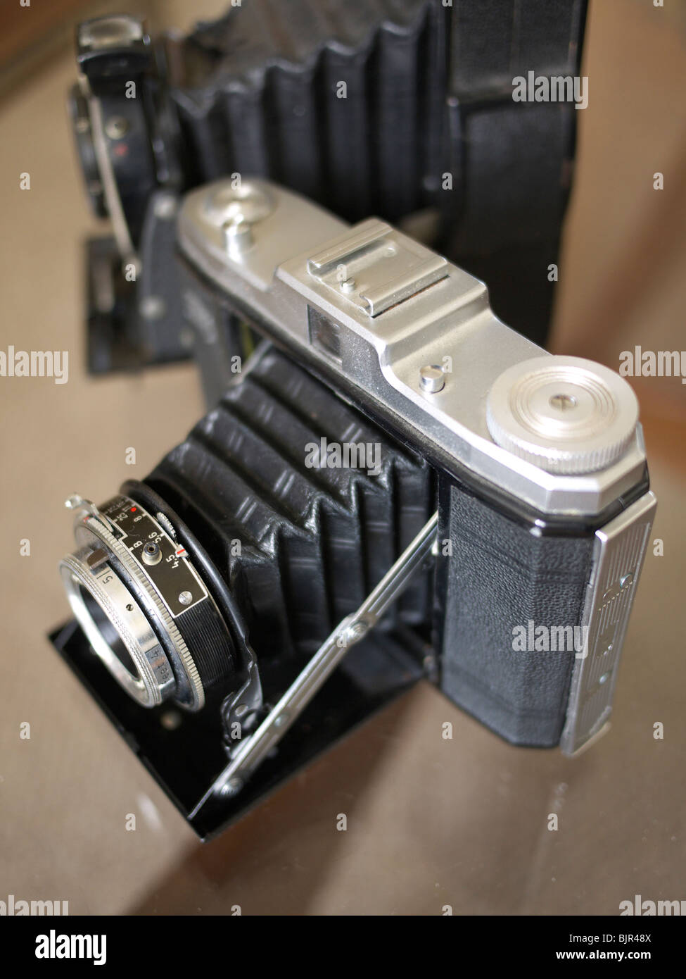 Vintage folding camera Stock Photo Alamy