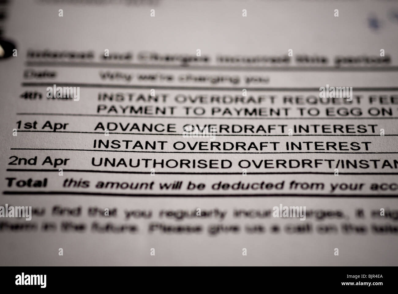 Overdraft hires stock photography and images Alamy