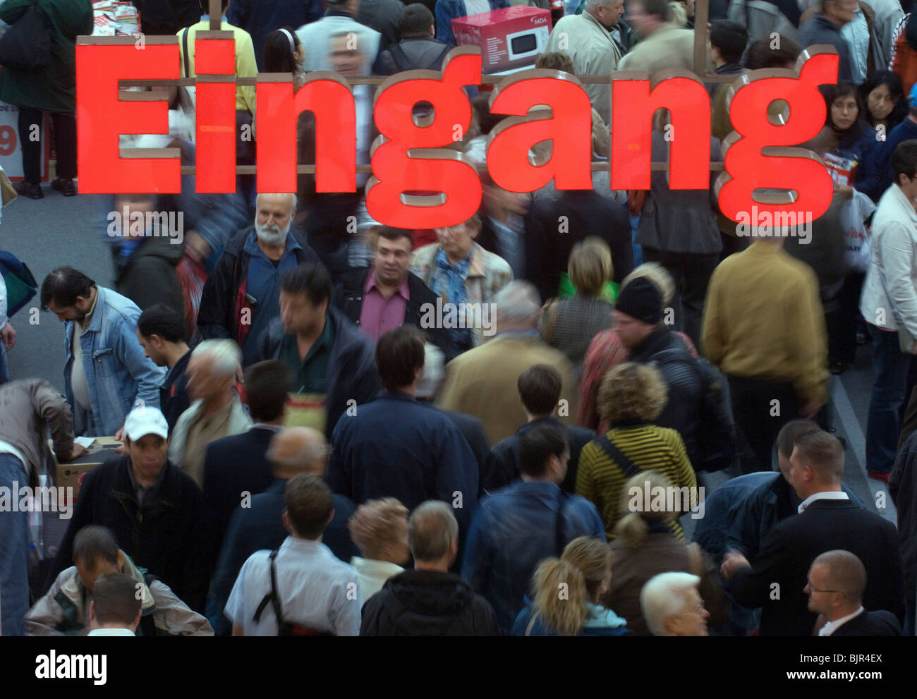 Opening of Media Markt in a new shopping centre, Berlin, Germany Stock