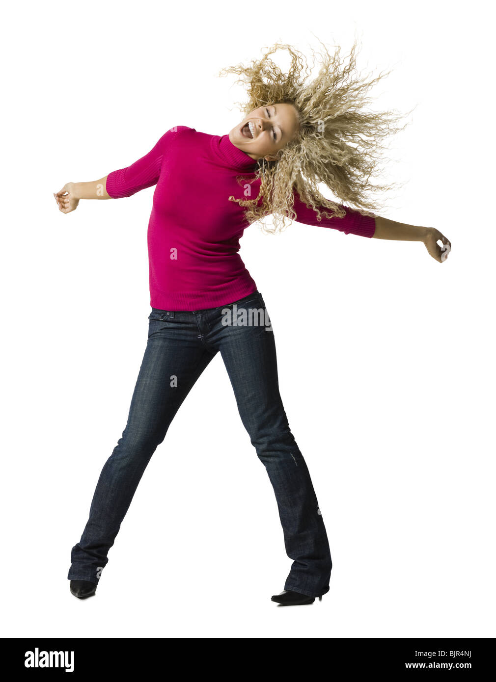 young woman dancing Stock Photo - Alamy