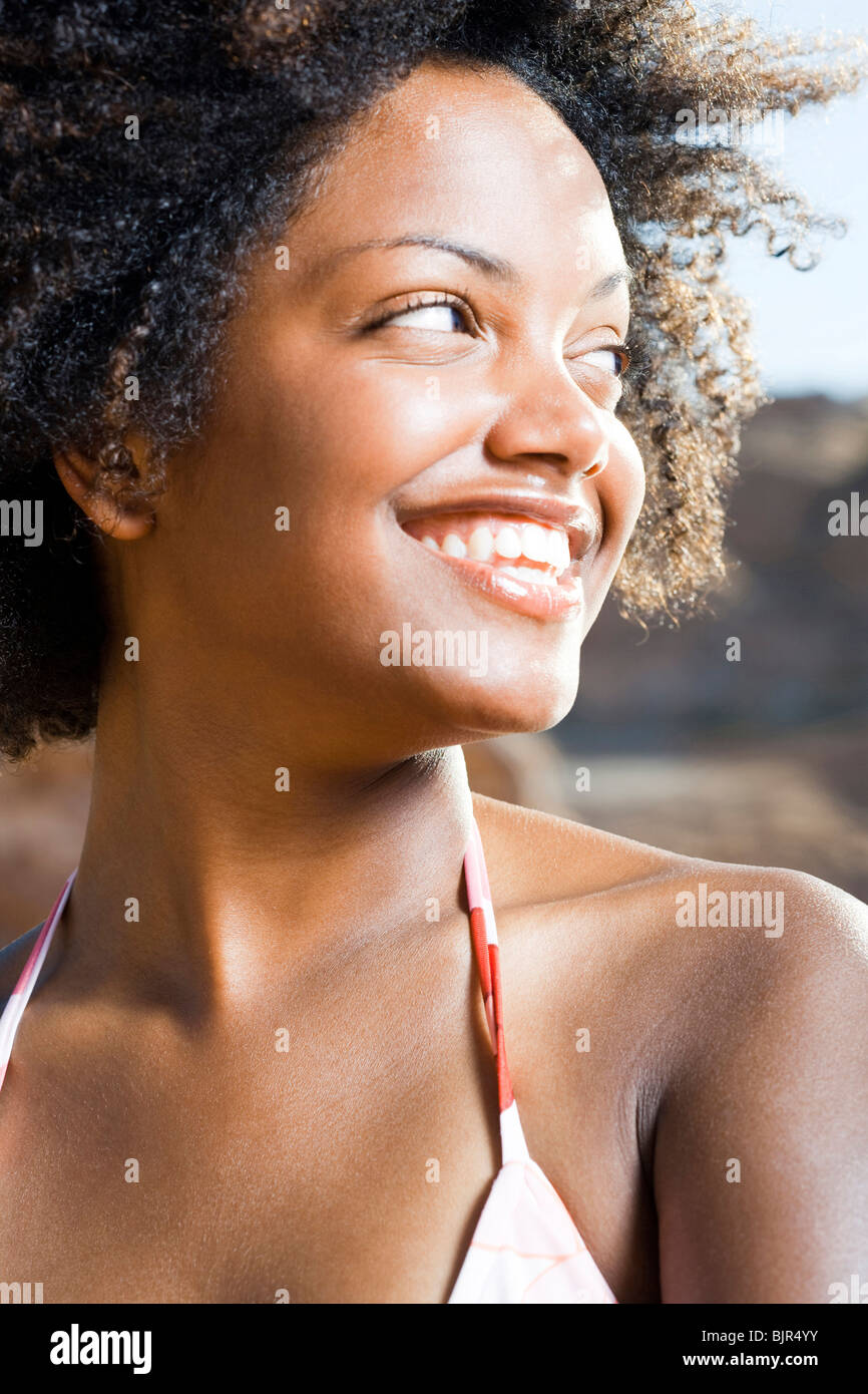 African woman laughing hi-res stock photography and images - Alamy