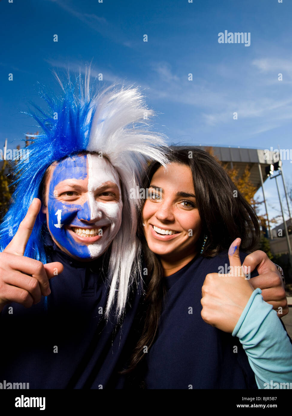 tailgate party before a football game Stock Photo Alamy