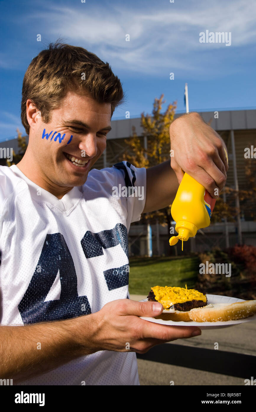 tailgate party before a football game Stock Photo Alamy