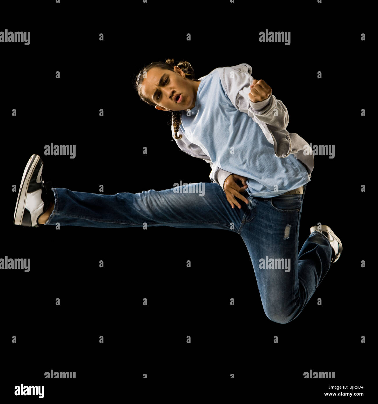 young man dancing Stock Photo Alamy