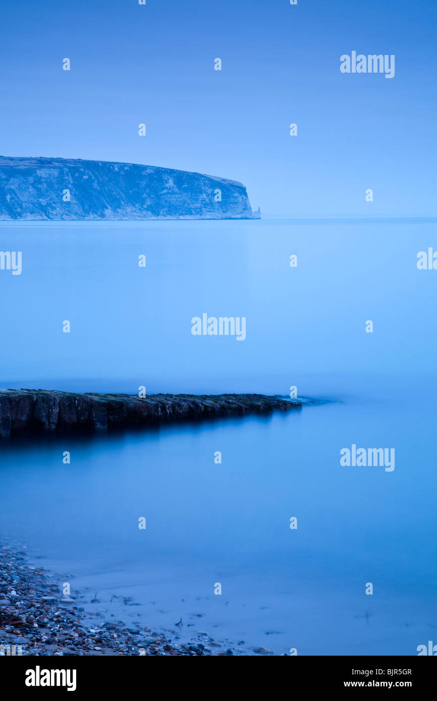 Dawn, Swanage Bay, Dorset, UK Stock Photo