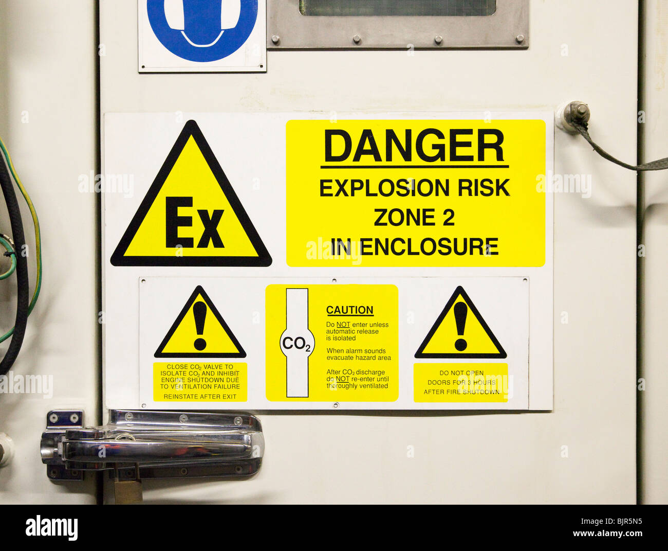 safety warning signs Stock Photo