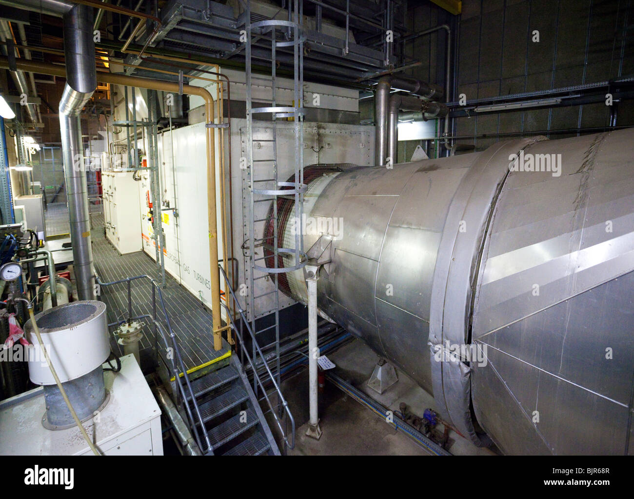gas powered CHP Combined Heat & Power system (combined cycle power plant) Stock Photo