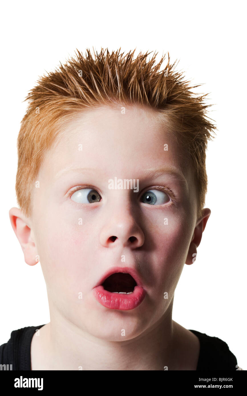Cross eyed child funny face hires stock photography and images Alamy