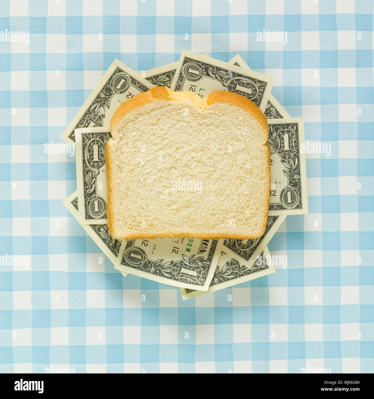 money sandwich Stock Photo