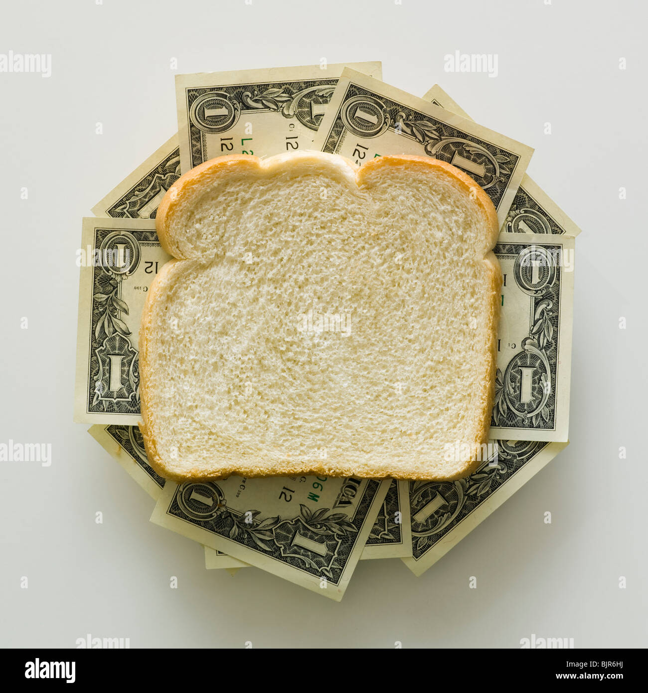 money sandwich Stock Photo