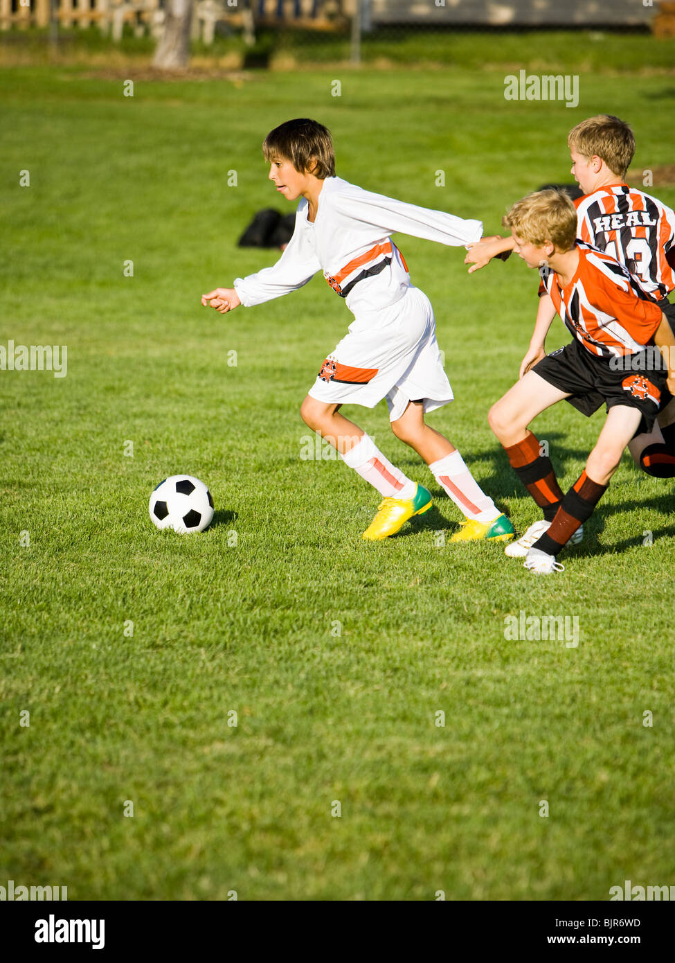 young soccer players Stock Photo