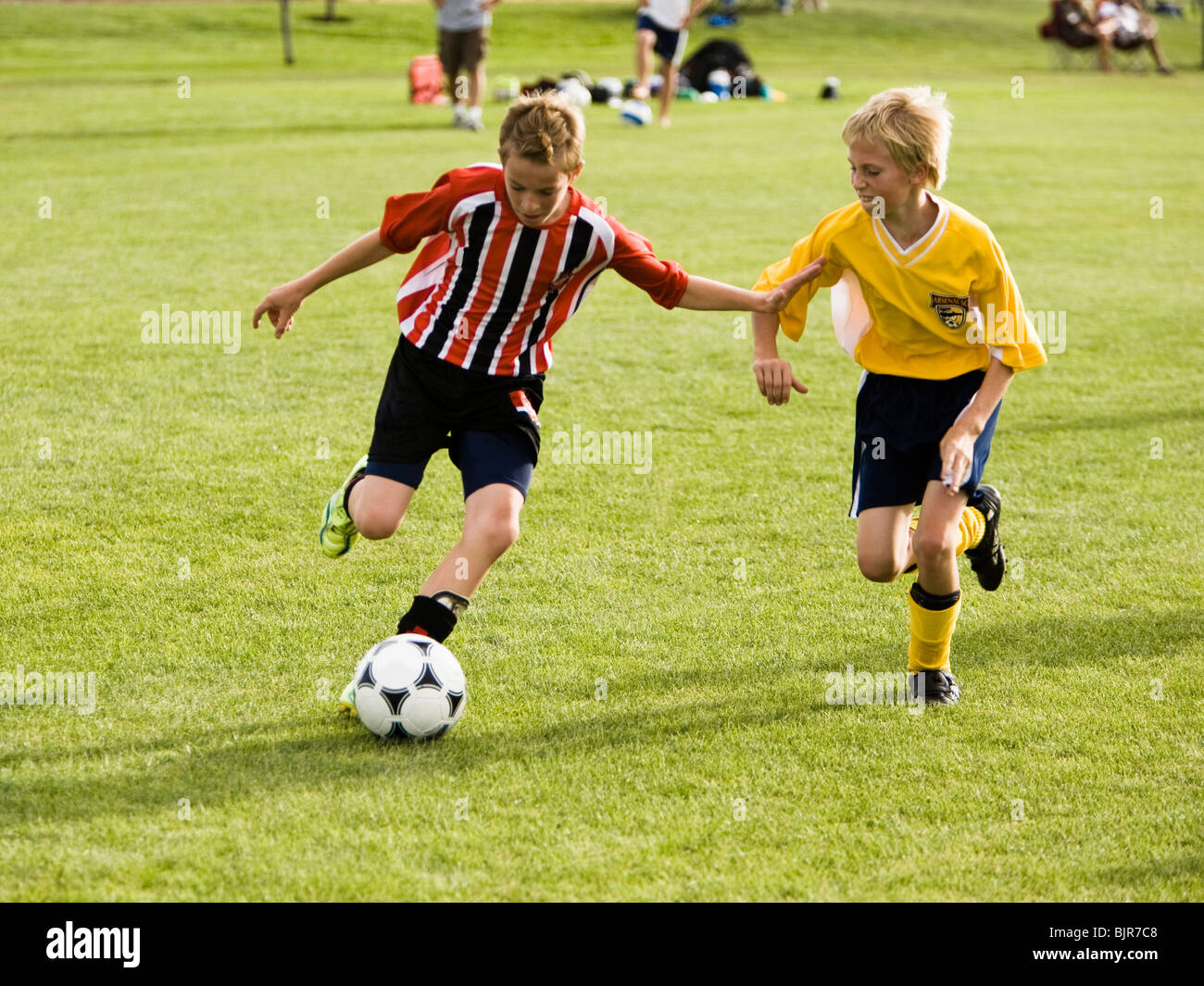 youth soccer players Stock Photo Alamy