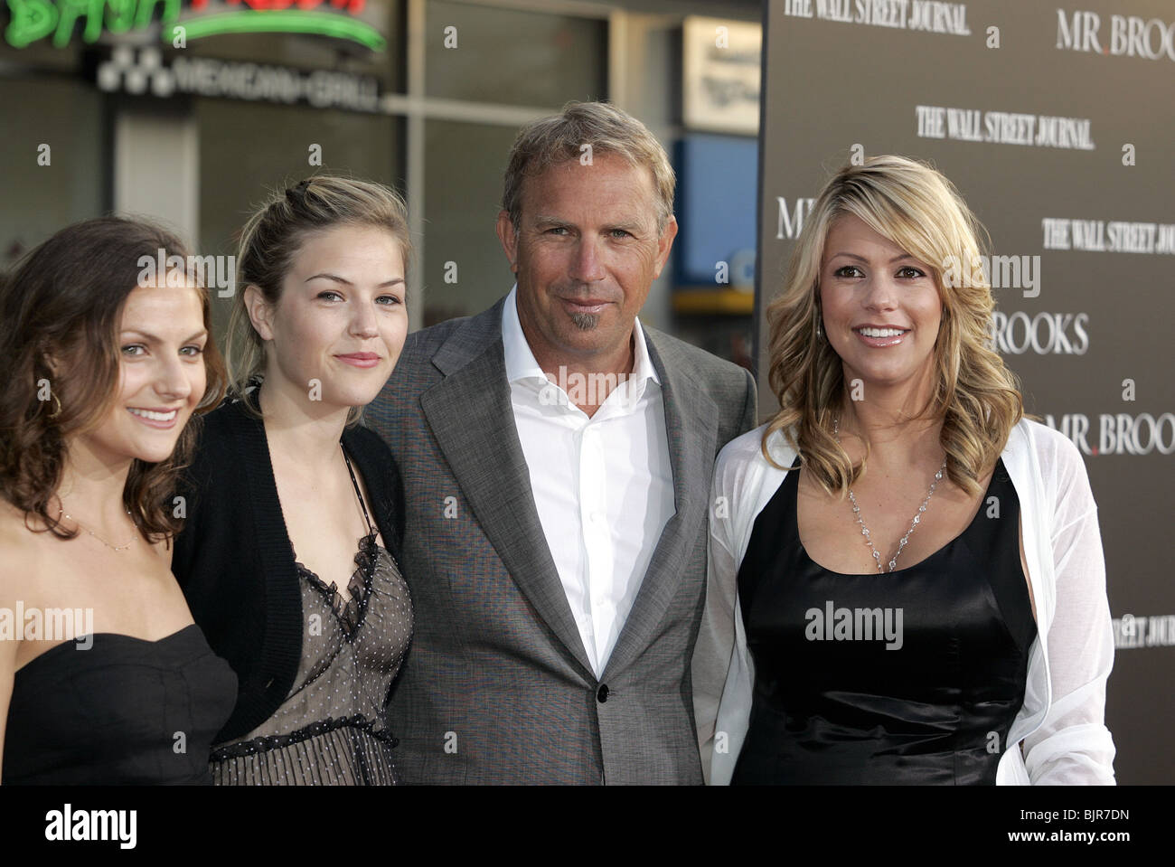 LILY COSTNER ANNIE COSTNER KEVIN COSTNER & CHRISTINE BAUMGARTER MR