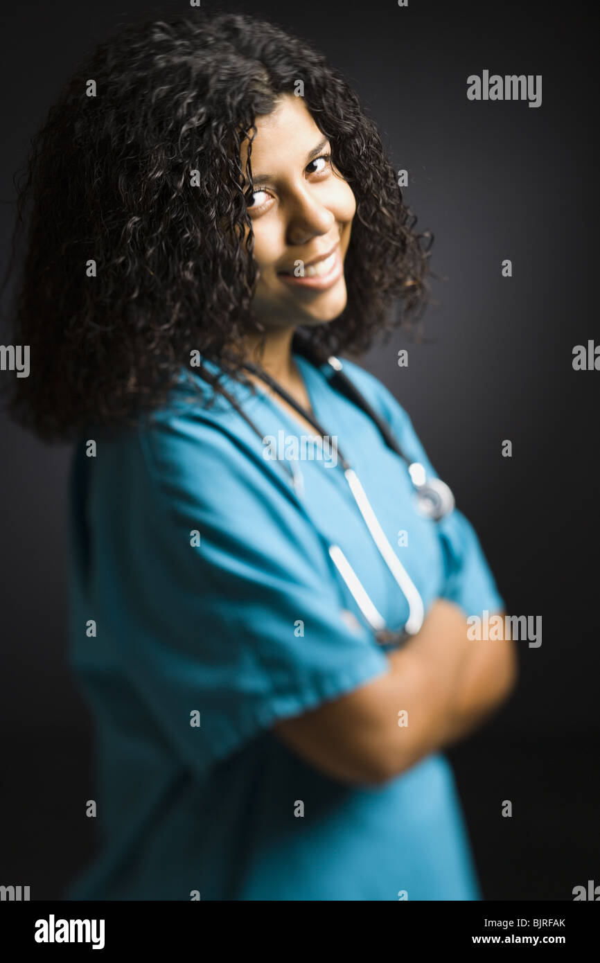Female healthcare professional Stock Photo