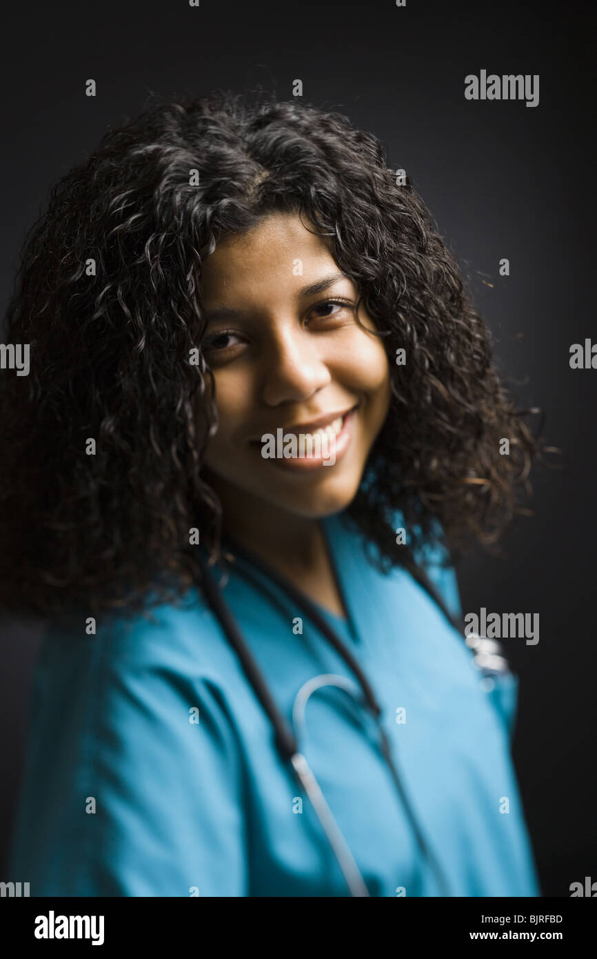 Female healthcare professional Stock Photo
