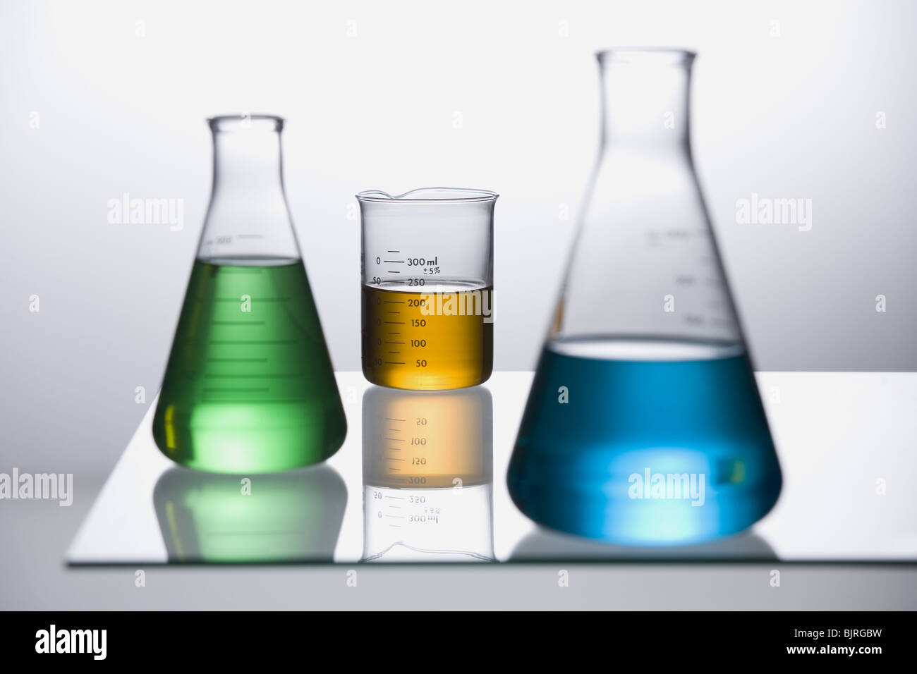Beaker and flasks Stock Photo Alamy