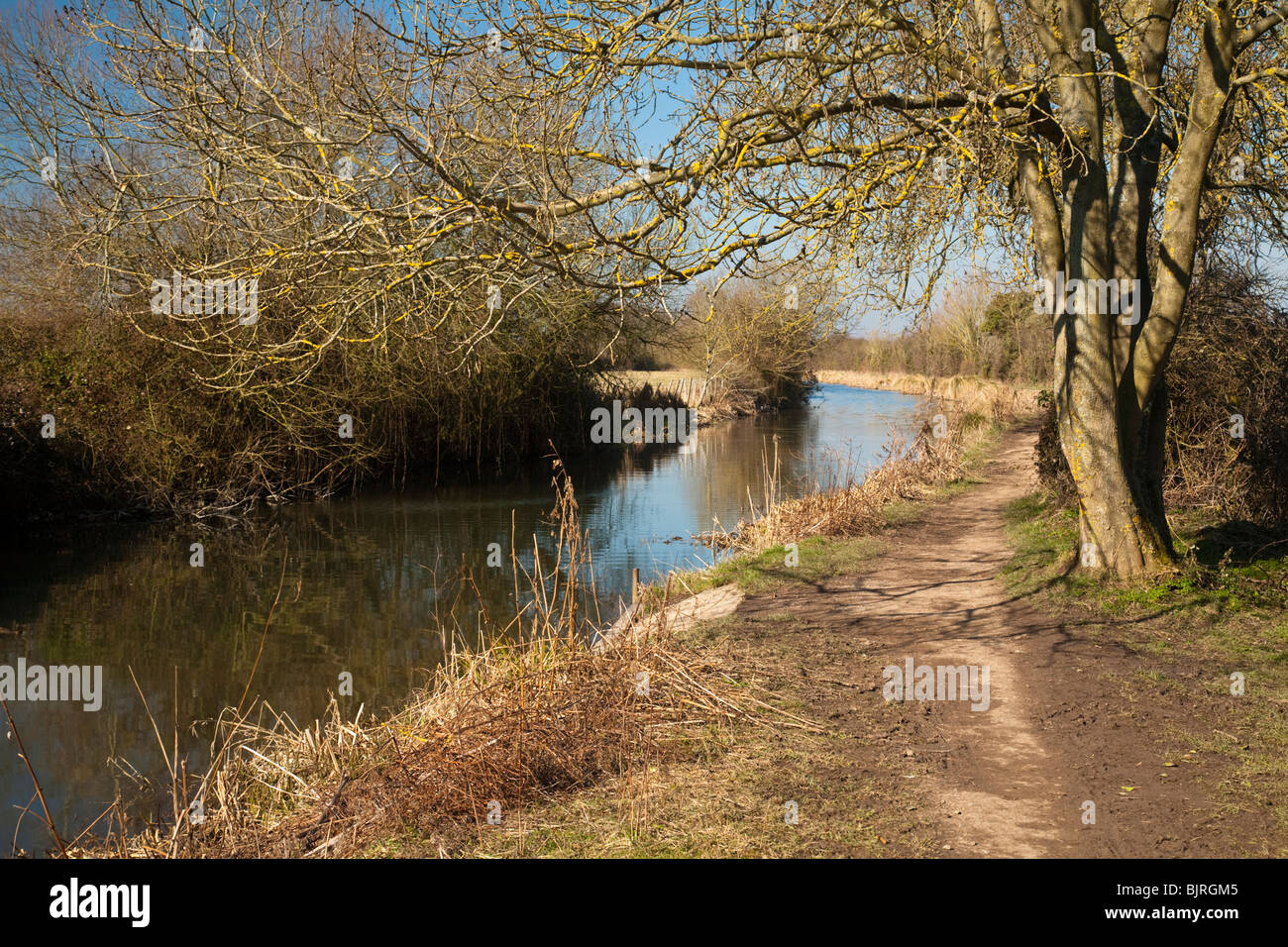 The Basingstoke Canal in Odiham, Hampshire, Uk Stock Photo