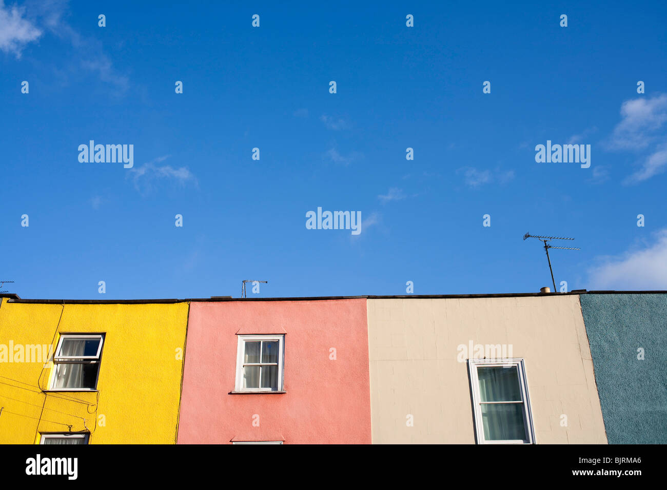Colourful terraced Victorian houses in Clifton, Bristol Stock Photo Alamy