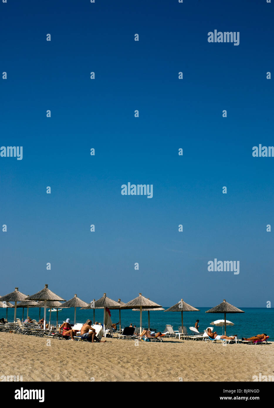 Hanioti Beach, Halkidiki Greece. Stock Photo