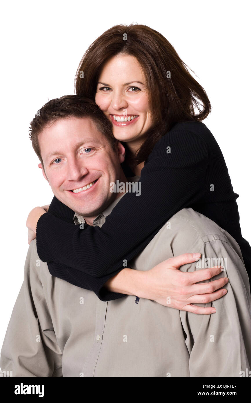 Happy husband and wife posing Stock Photo - Alamy
