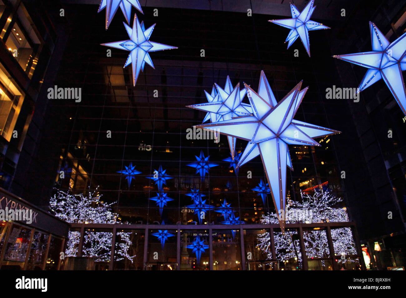 Holiday stars Time Warner Stock Photo