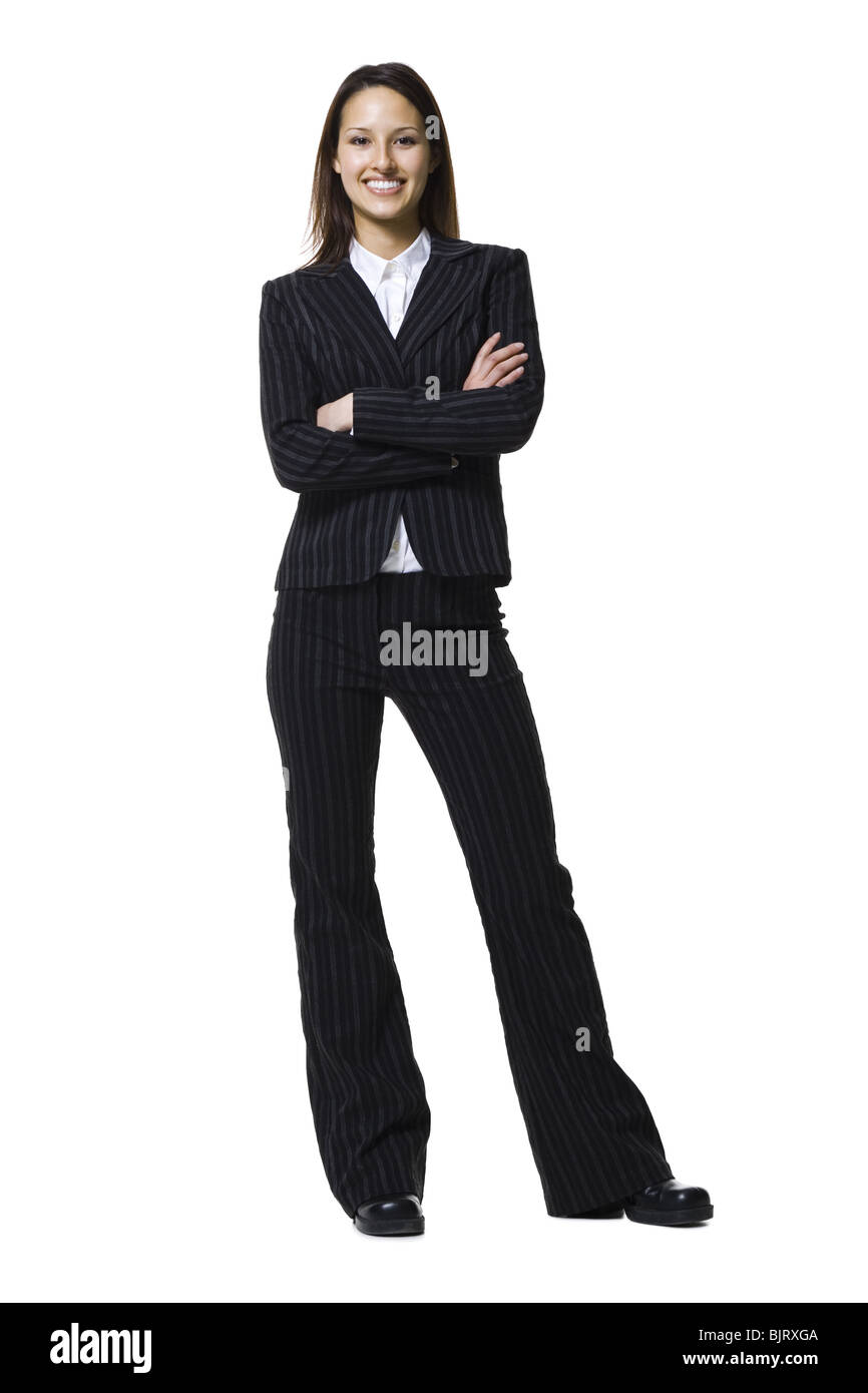 Woman smiling and posing Stock Photo