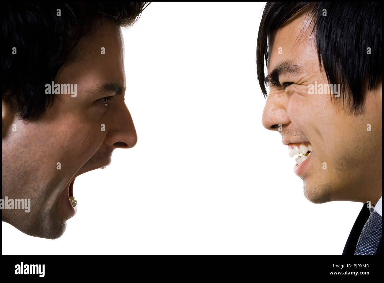 Two businessment arguing with each other Stock Photo