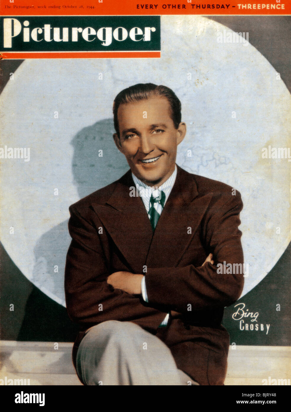 Bing Crosby (1903-1977), American singer and actor, 1944. Artist: Unknown Stock Photo