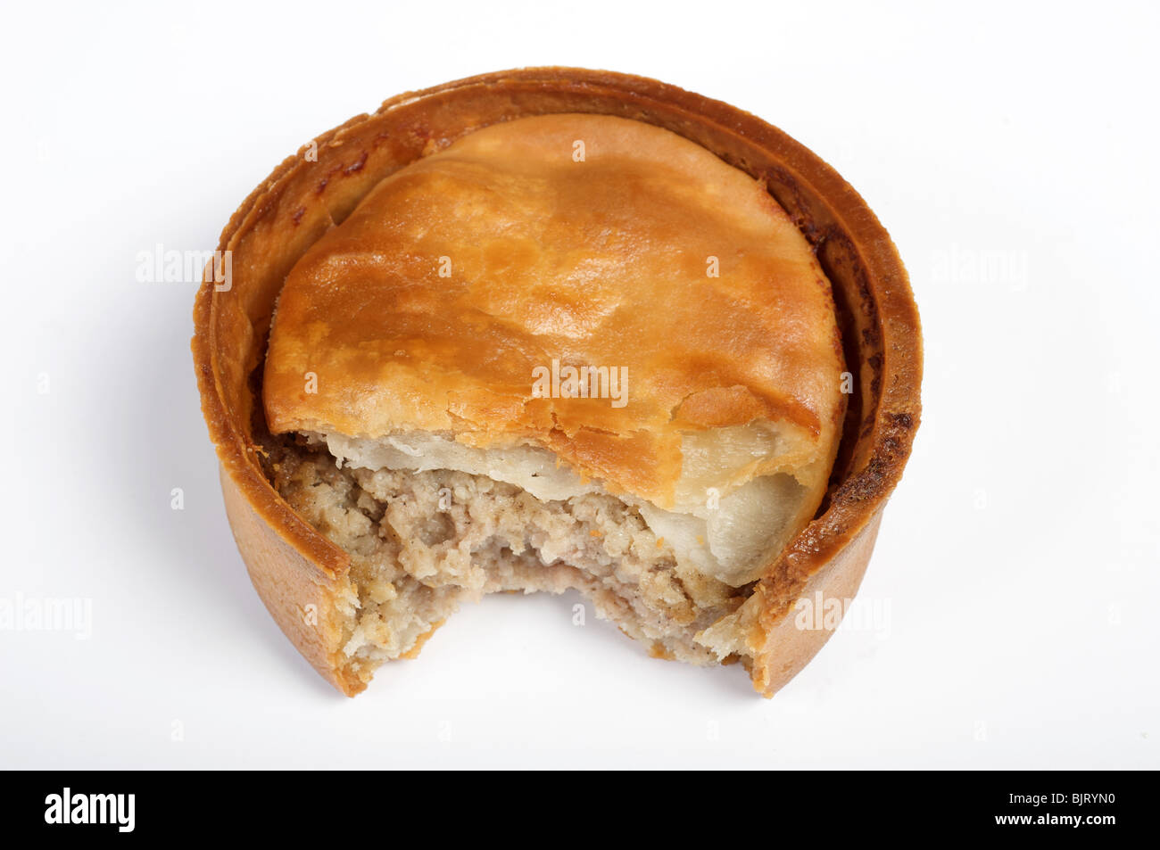 Scotch pie, a small doublecrust meat pie filled with minced mutton or