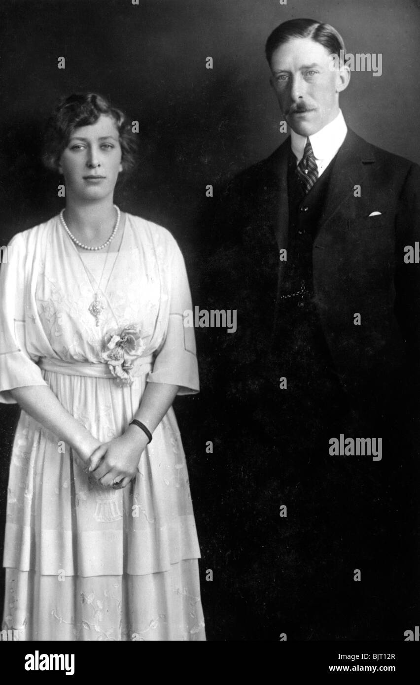 Princess Mary (1897-1965) and Viscount Lascelles (1882-1947), c1920s. Artist: Unknown Stock Photo