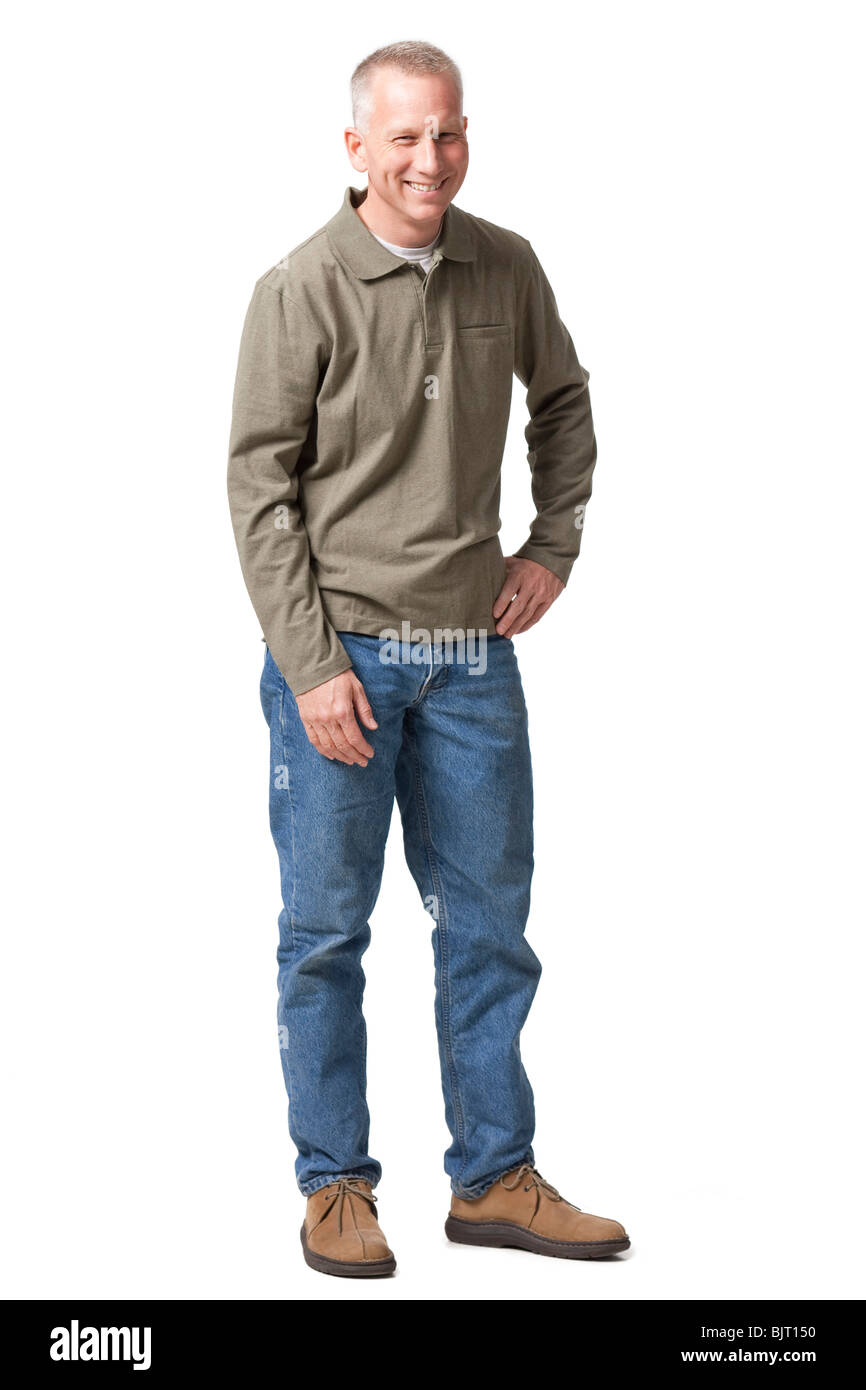Full length portrait mature man hi-res stock photography and images - Alamy